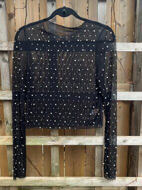 Sheer Jewel Covered Top